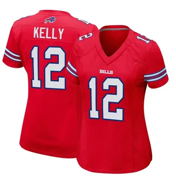 Jersey Ninja - Buffalo Bills Blue Jim Kelly Crossover Hockey Jersey