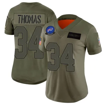 Buffalo Bills Thurman Thomas Jersey 2018 Limited Salute to Service Camo No.34