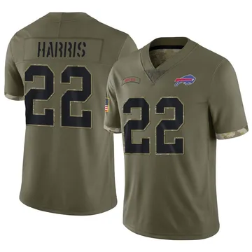 Damien Harris 37 Buffalo Bills Youth Game Jersey - White - Bluefink