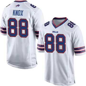 Youth Nike Buffalo Bills Dawson Knox White Jersey - Game