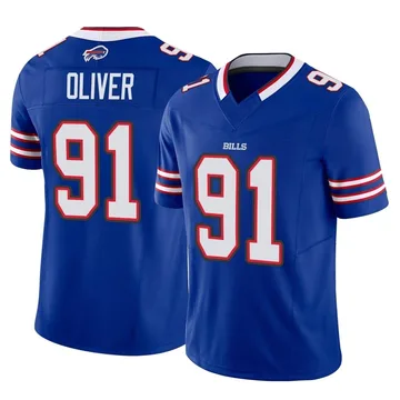 Youth Nike Buffalo Bills Ed Oliver Royal Vapor F.U.S.E. Jersey - Limited