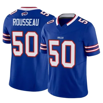 Greg Rousseau 50 Buffalo Bills Super Bowl LVII Away Player Men Jersey -  White Jersey - Bluefink