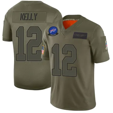 Jersey Ninja - Buffalo Bills Blue Jim Kelly Crossover Hockey Jersey