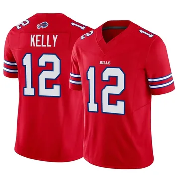 Jersey Ninja - Buffalo Bills Blue Jim Kelly Crossover Hockey Jersey