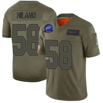 Art Buffalo Bills Matt Milano #58 Great Player Nfl Black Golden Edition  Vapor Limited Jersey Style Polo Shirt - Bluefink