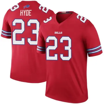 I've had this for a year now, but last year I got this rare Micah Hyde Nike  Limited Color Rush jersey on  with the kiss-cut numbers like on the  Nike Elite